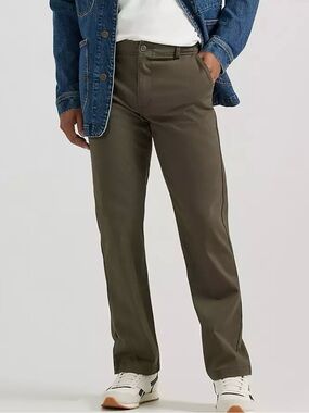 LEE Men's Olive Green Chinos